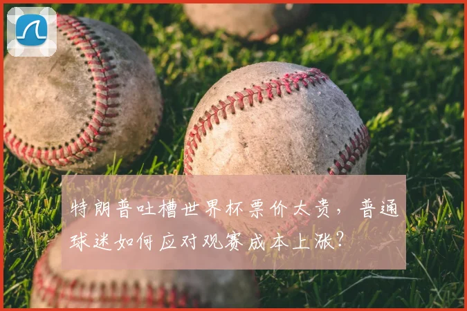 特朗普吐槽世界杯票价太贵,普通球迷如何应对观赛成本上涨?